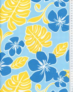 Polynesian Fabric MOEMOEA Blue - Tissushop